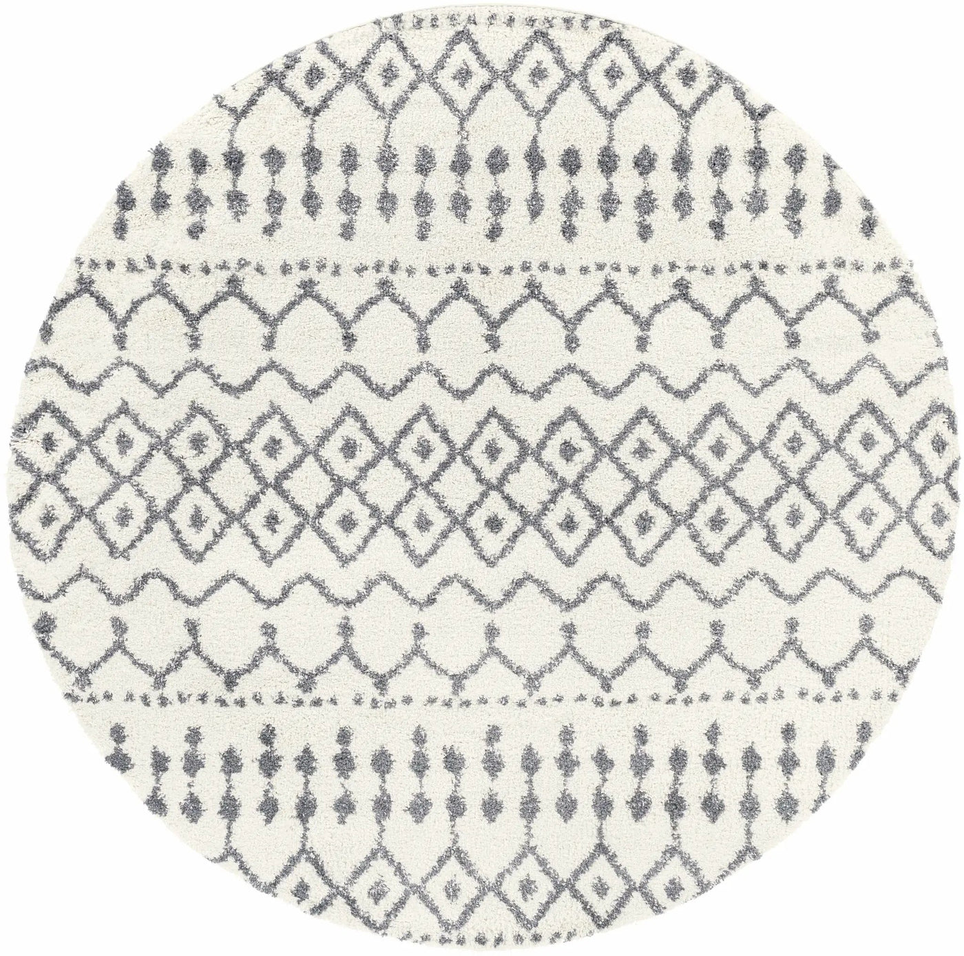 White Gray Navassa Rug - Clearance by Boutique Rugs