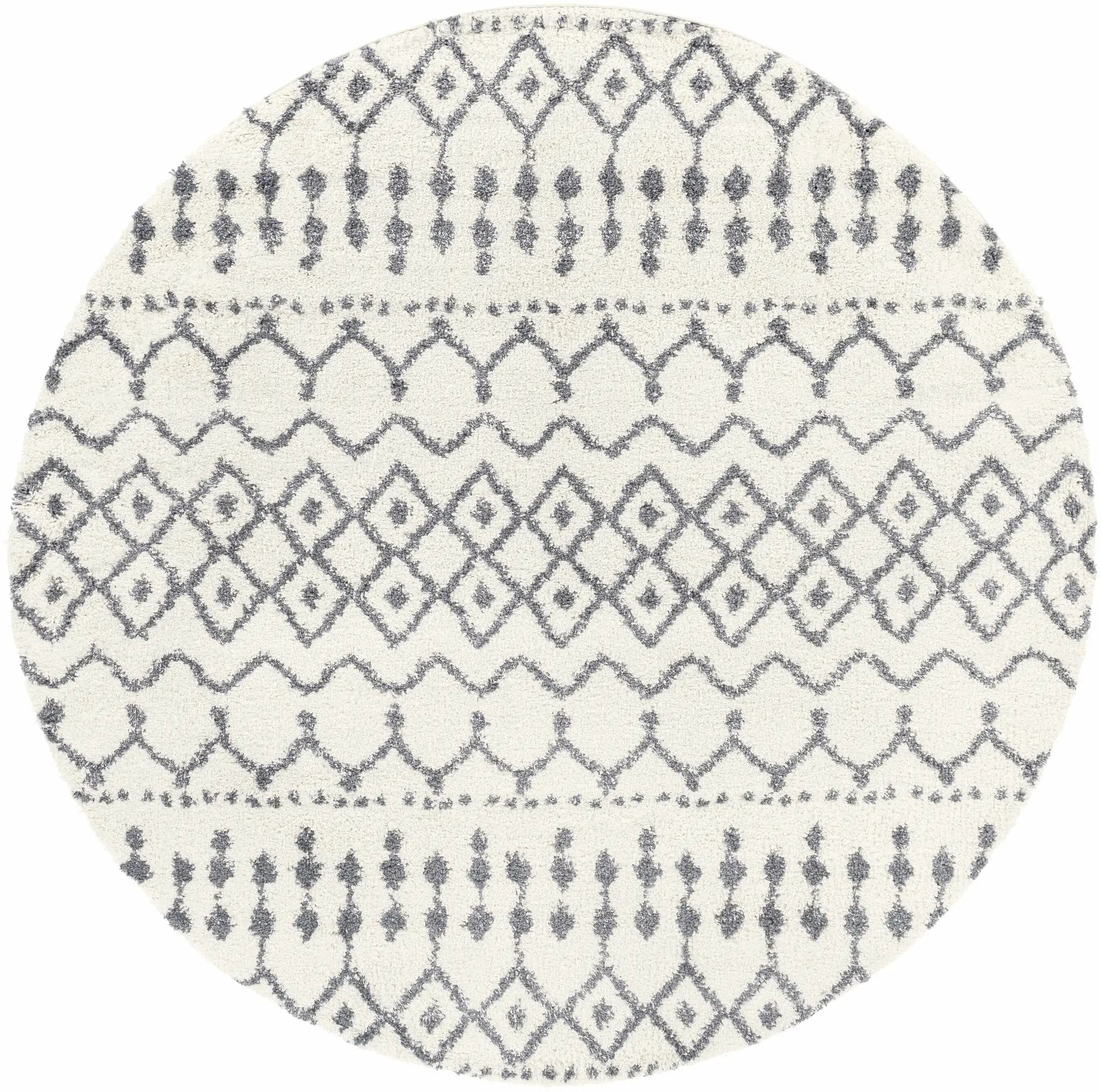 White Gray Navassa Rug - Clearance by Boutique Rugs