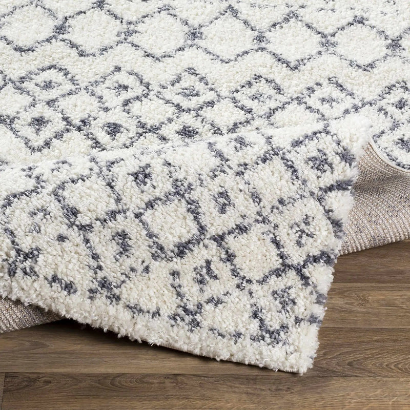 White Gray Navassa Rug - Clearance by Boutique Rugs