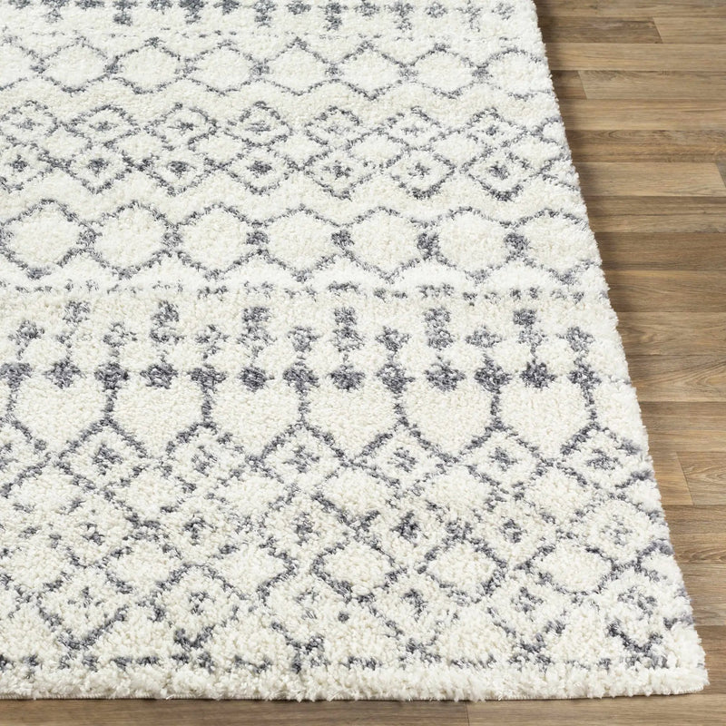White Gray Navassa Rug - Clearance by Boutique Rugs
