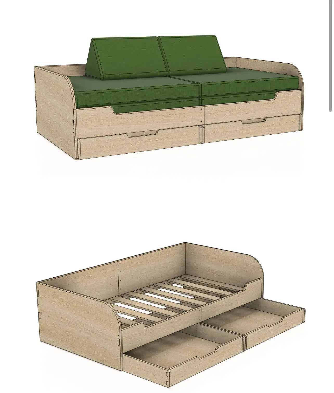 LIA- Play Cushion Couch by Bush Acres