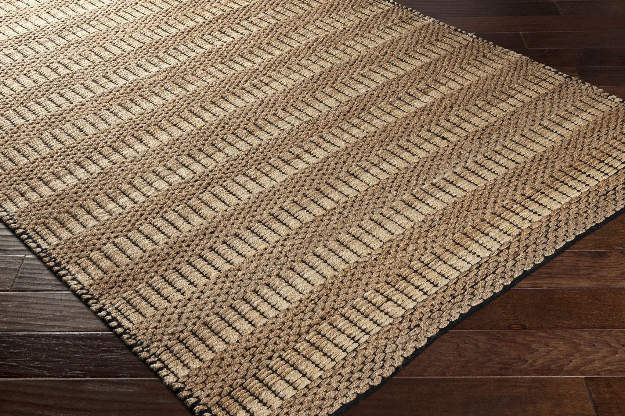 Beige Numurkah Braided Jute Area Rug - Clearance by Boutique Rugs