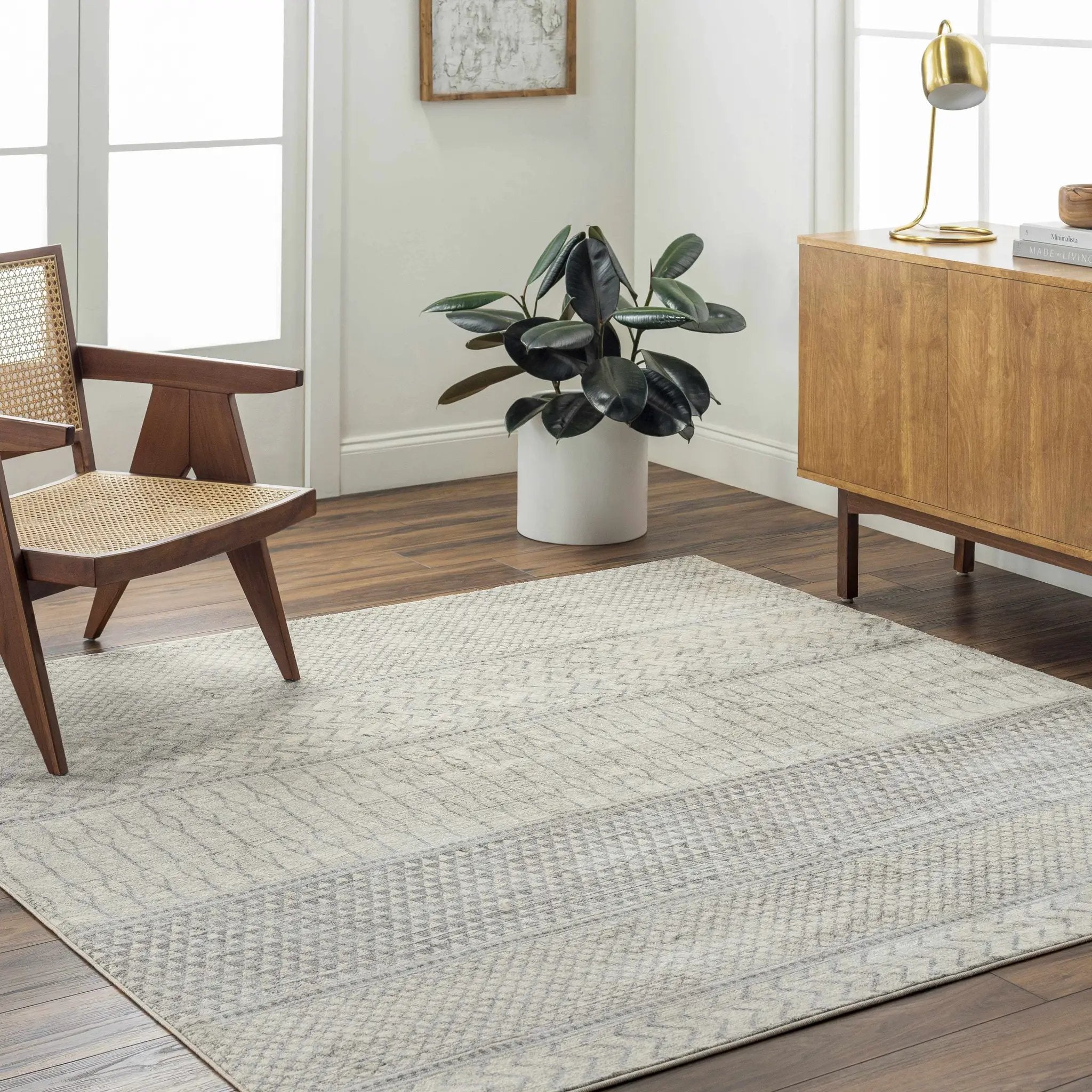 Nunda Gray Rug by Boutique Rugs