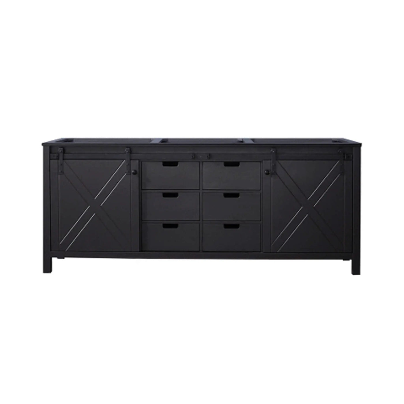 Nuvia 80-Inch Fully Assembled Double Bath Vanity With Soft Close Cabinets [No Countertop] (SAK53904) by SAKSBY WHOLESALE