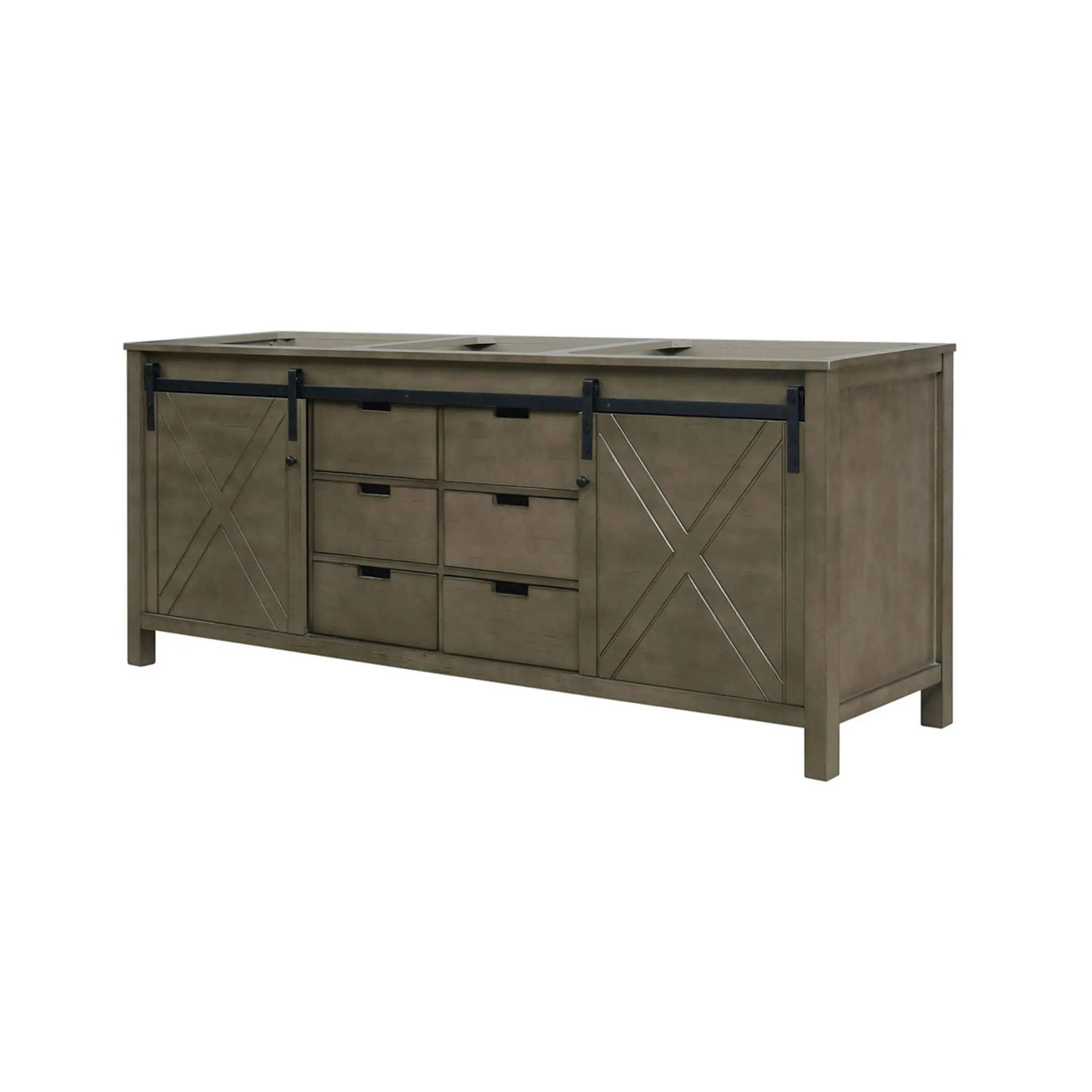 Nuvia 80-Inch Fully Assembled Double Bath Vanity With Soft Close Cabinets [No Countertop] (SAK53904) by SAKSBY WHOLESALE