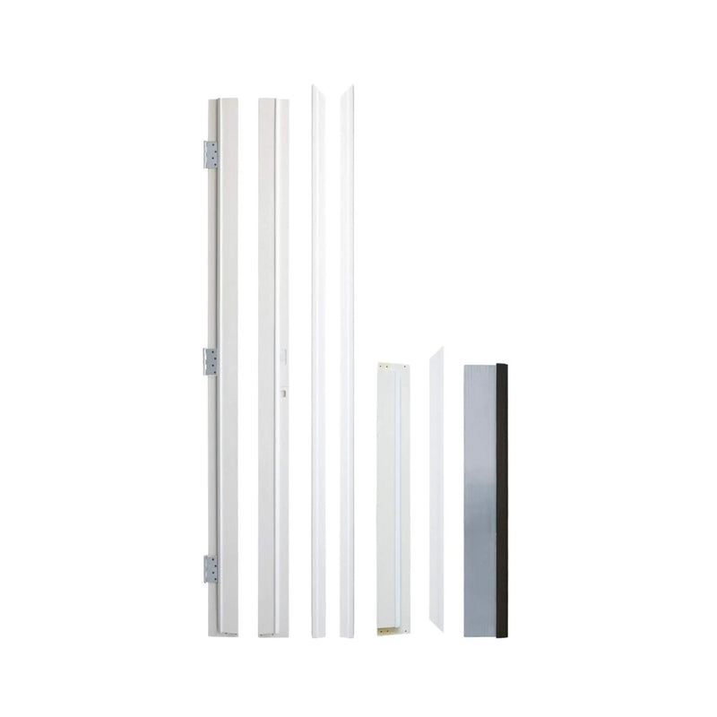 [36X80-Inch] Nuvia Modern Frosted Glass Black Fiberglass Front Door With Right Inswing (SAK10584) by SAKSBY WHOLESALE