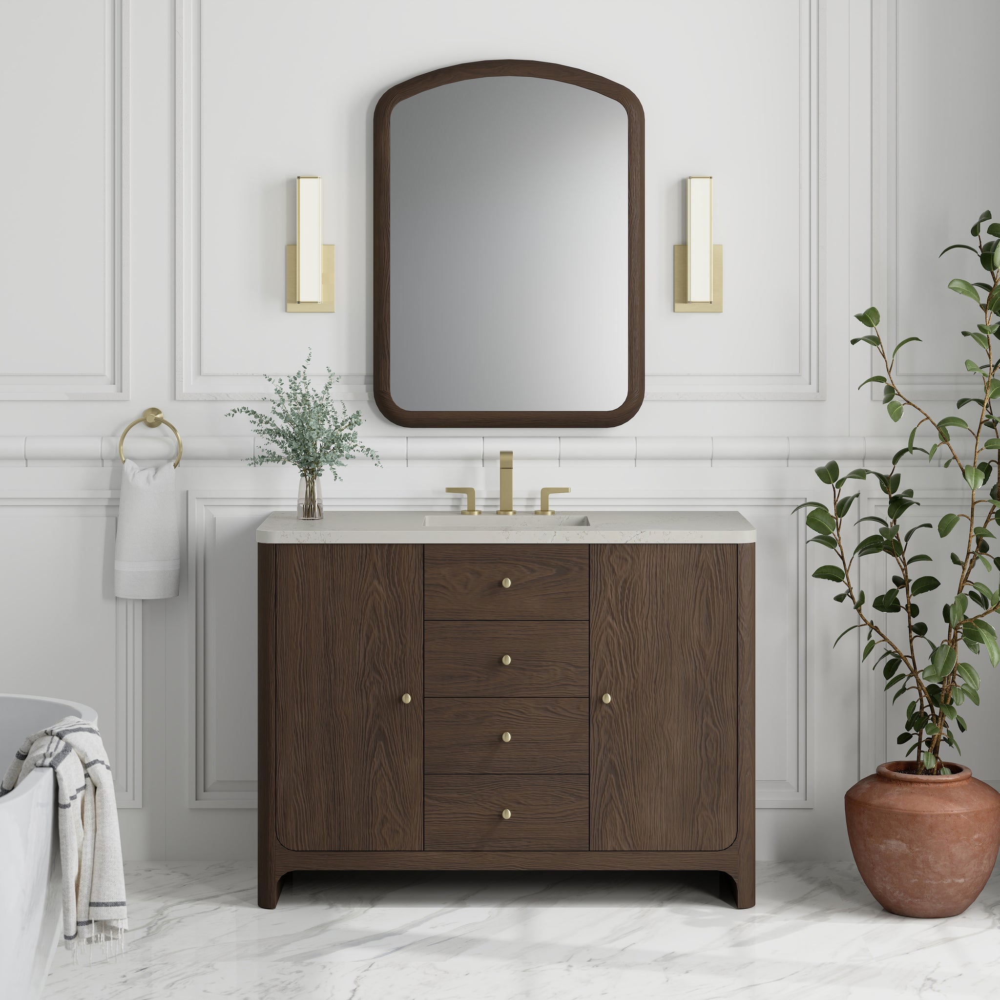 James Martin Gracyn 48" Single Bathroom Vanity, Sable, view 31
