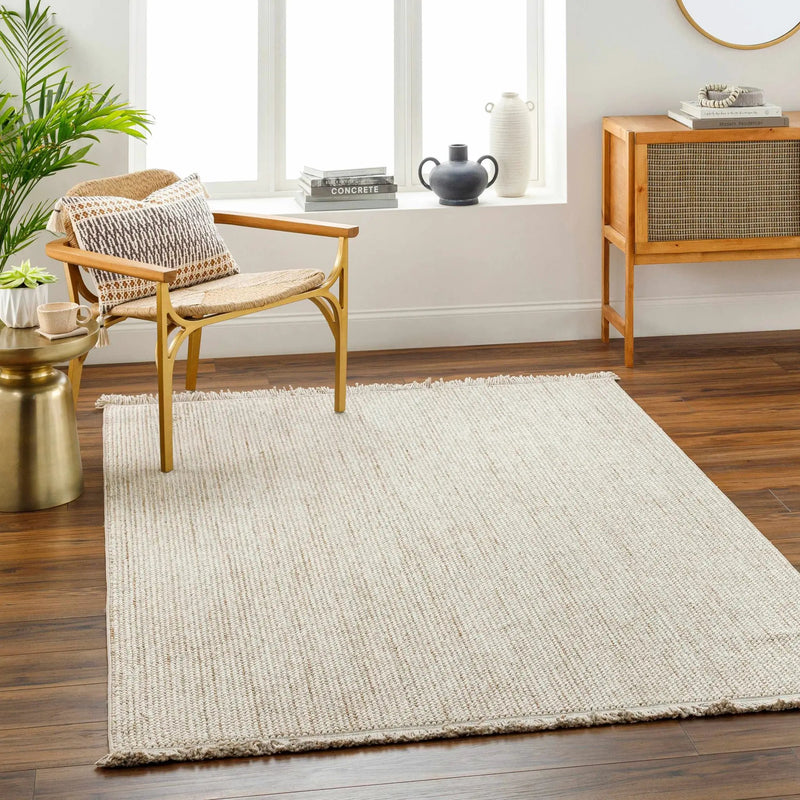 Gowan Beige Area Rug by Hauteloom