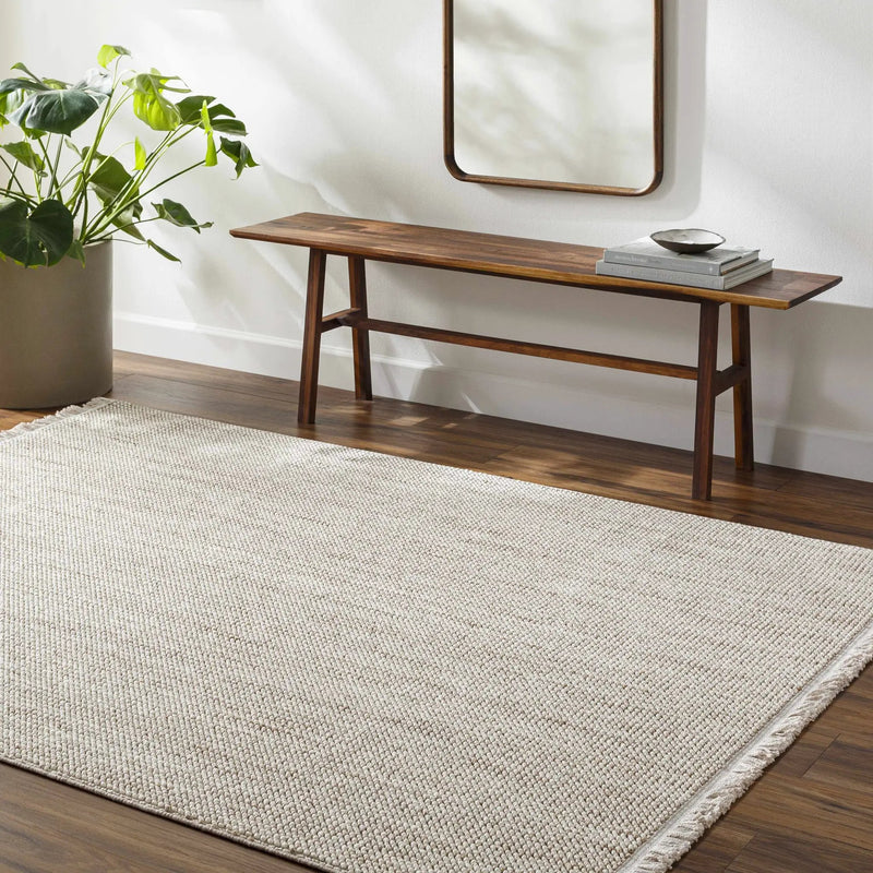 Gowan Beige Area Rug by Hauteloom
