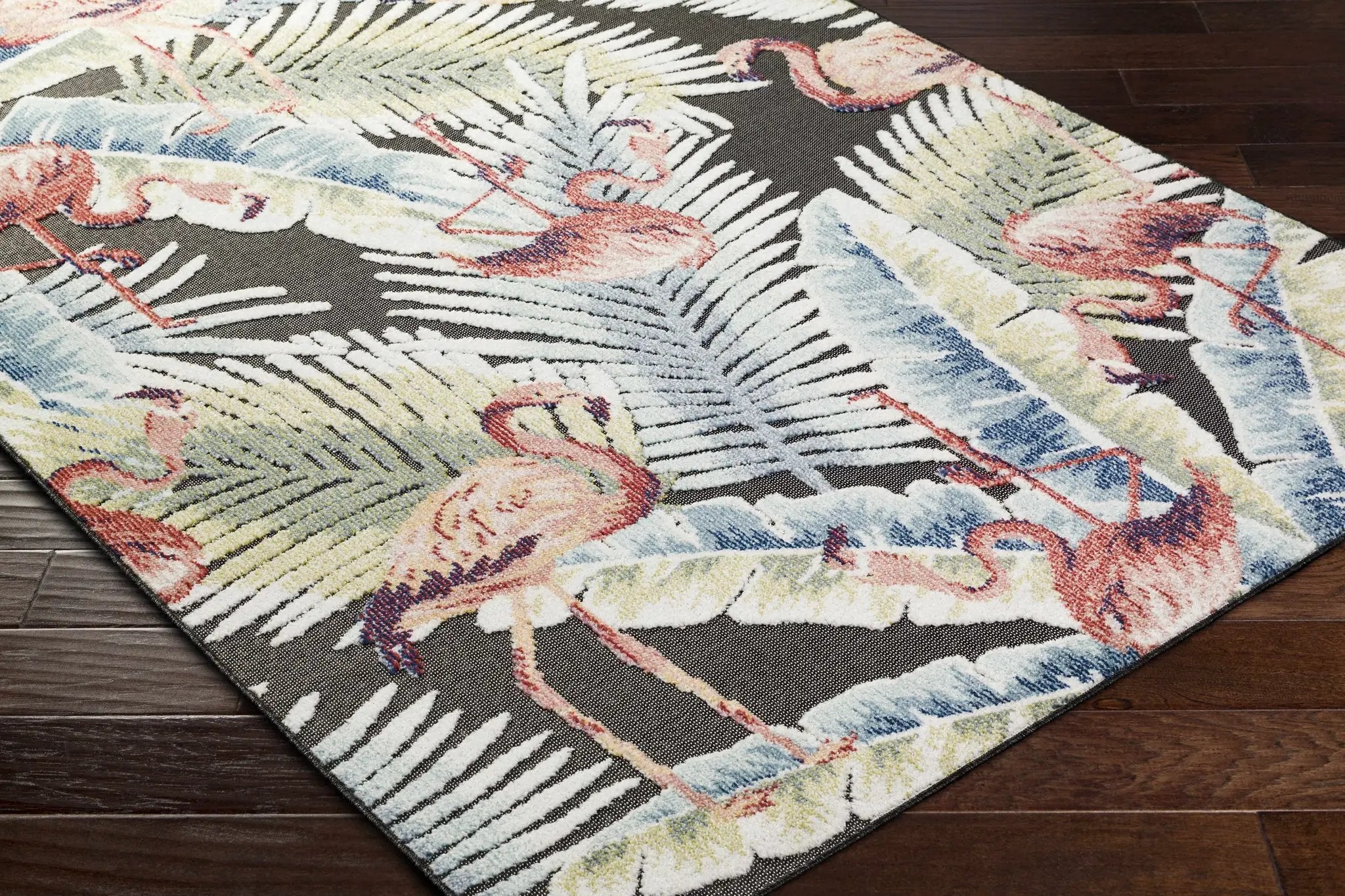 Nayan Charcoal Outdoor Area Rug - Clearance by Boutique Rugs