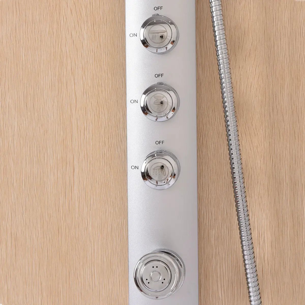 40 Inch Aluminum Alloy Shower Column Massage Jet System with Hand shower by DirectDeals