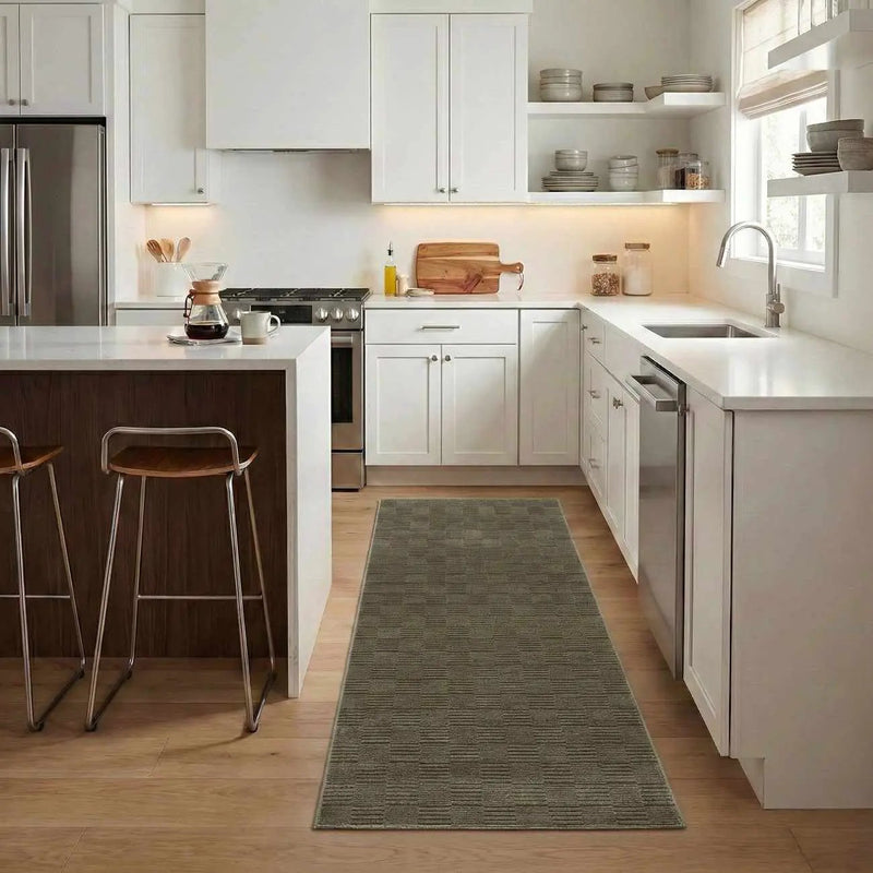 Kazuma Green Washable Area Rug by Boutique Rugs