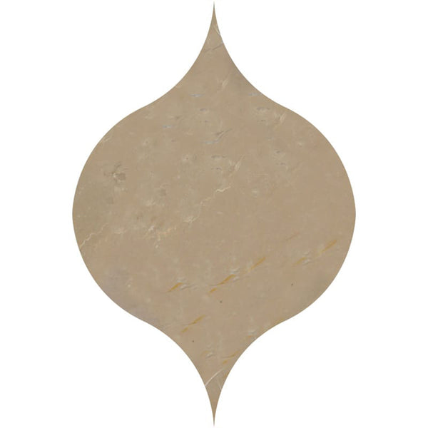 Oat Honed Winter Leaf Waterjet Marble Tiles 4 7/8x6 13/16