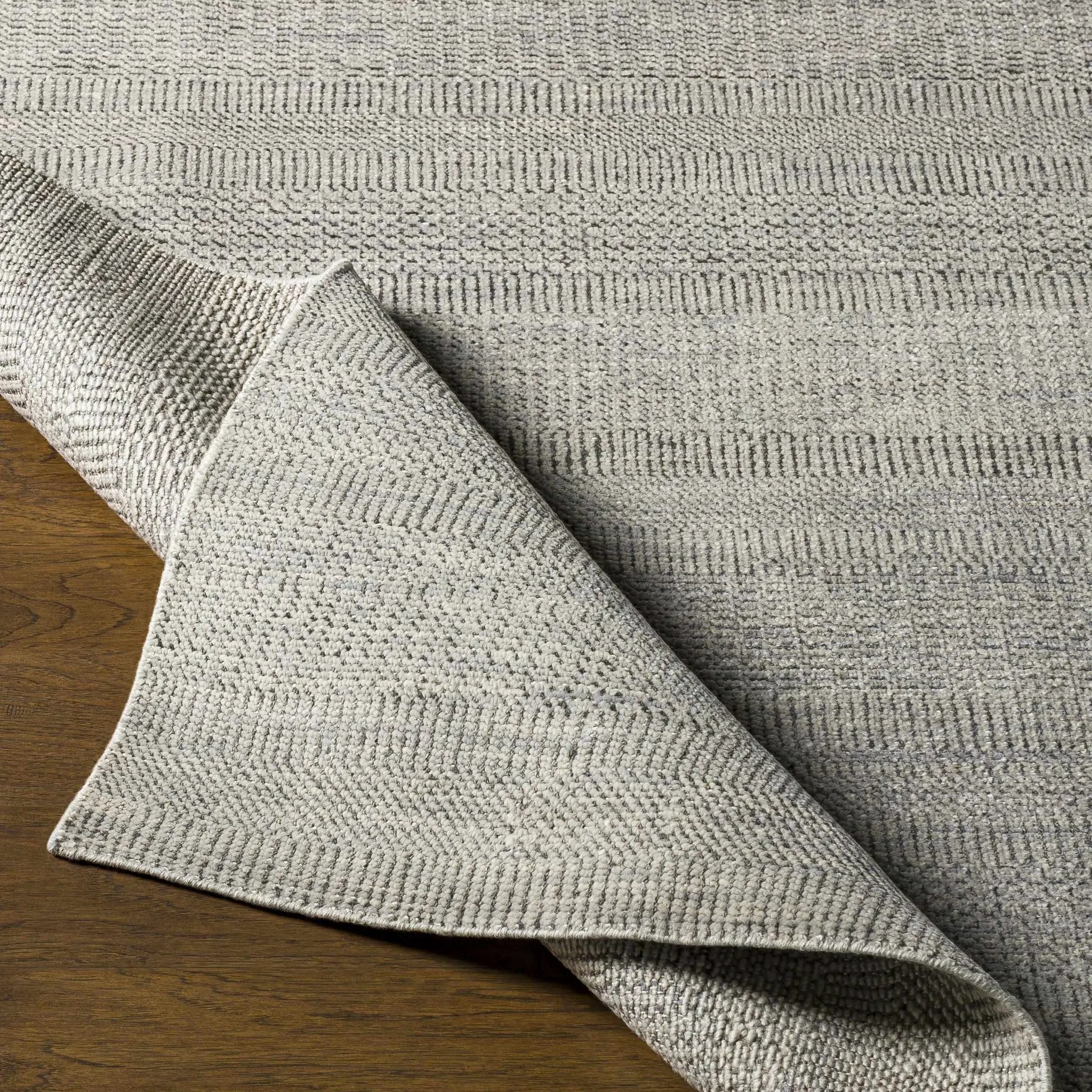 Ocate Gray Wool Area Rug - Clearance by Boutique Rugs