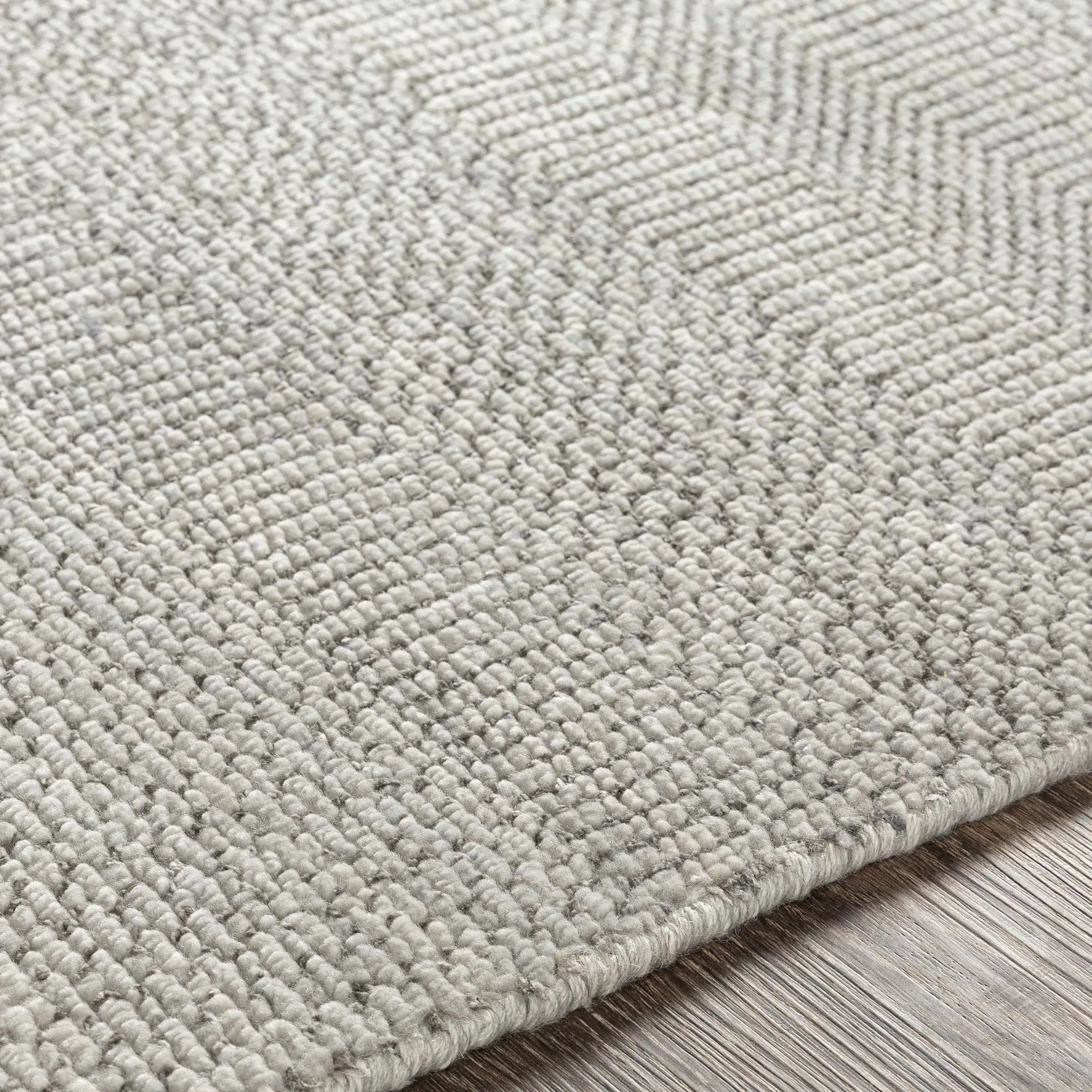 Ocate Gray Wool Area Rug - Clearance by Boutique Rugs