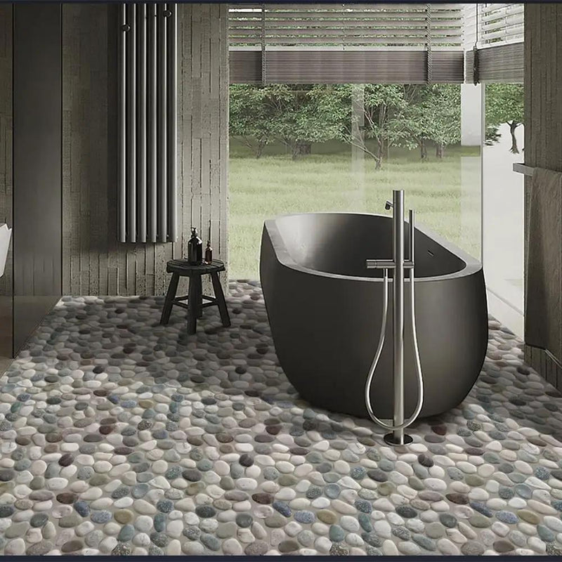 Ocea Nest Natural Pebble Mosaics 12x12 by Stonetiledepot