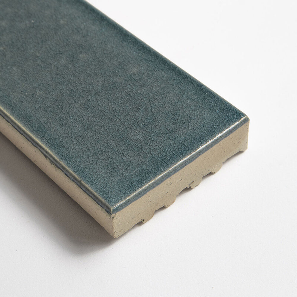 Ocean Leather Subway Glazed Terracotta Tiles 2 1/4x7 9/16 Glazed Terracotta Leather 2x8 Tiles — 2