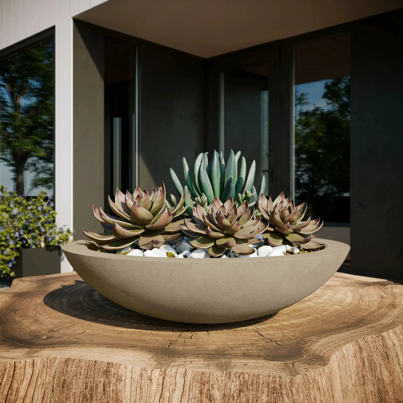 Oceanside Outdoor Shallow Planter by ModaConcrete - Direct source for architectural and precast concrete