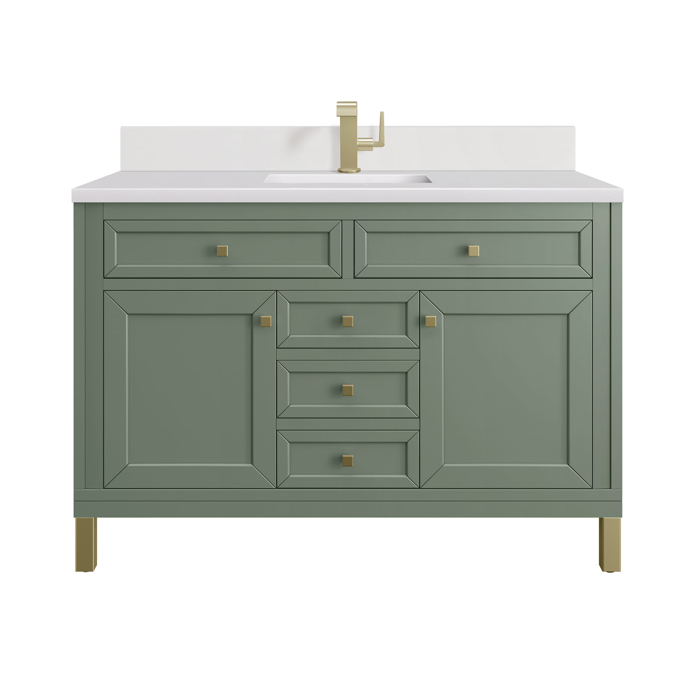 James Martin Chicago 48" Single Bathroom Vanity, Smokey Celadon by James Martin