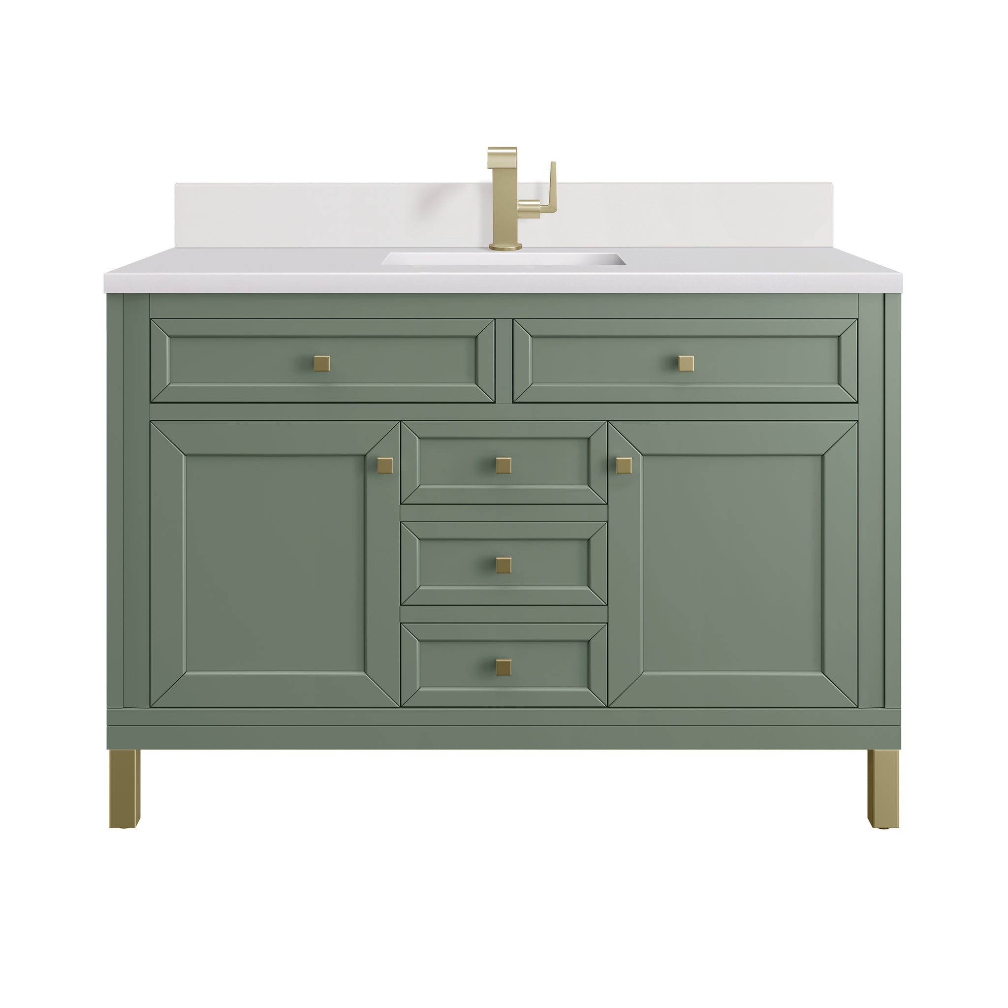 James Martin Chicago 48" Single Bathroom Vanity, Smokey Celadon by James Martin