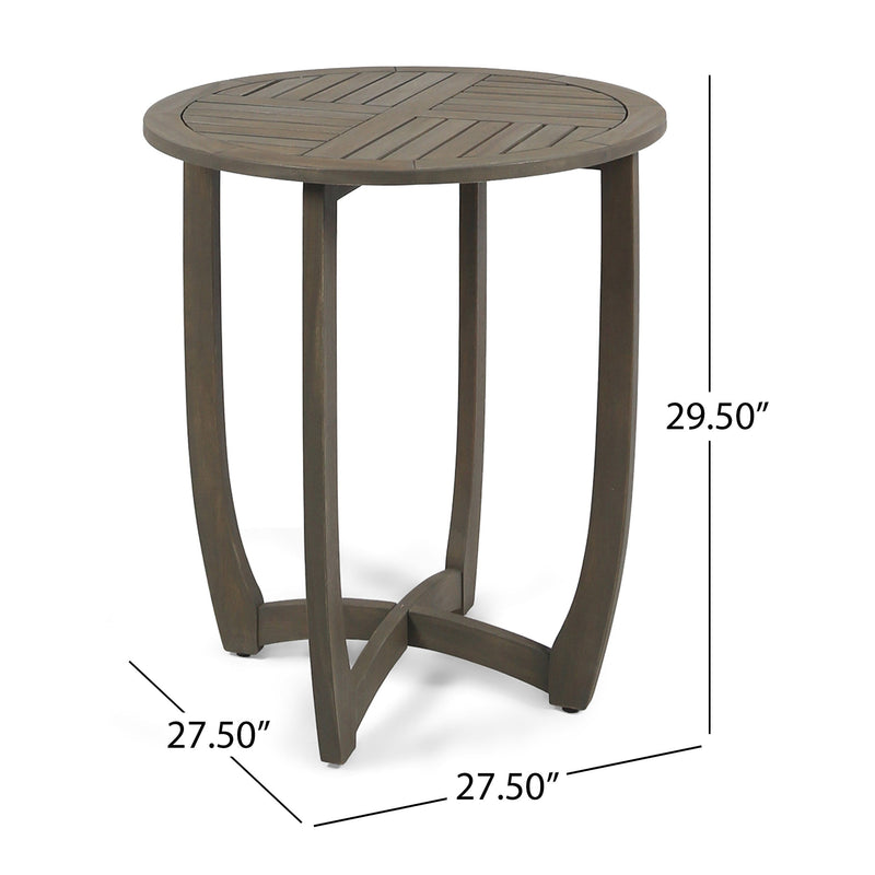 Hermosa 27.5'' Circular Wood Table, photo 6 of 10