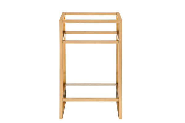James Martin Boston 20" Console Base, Radiant Gold