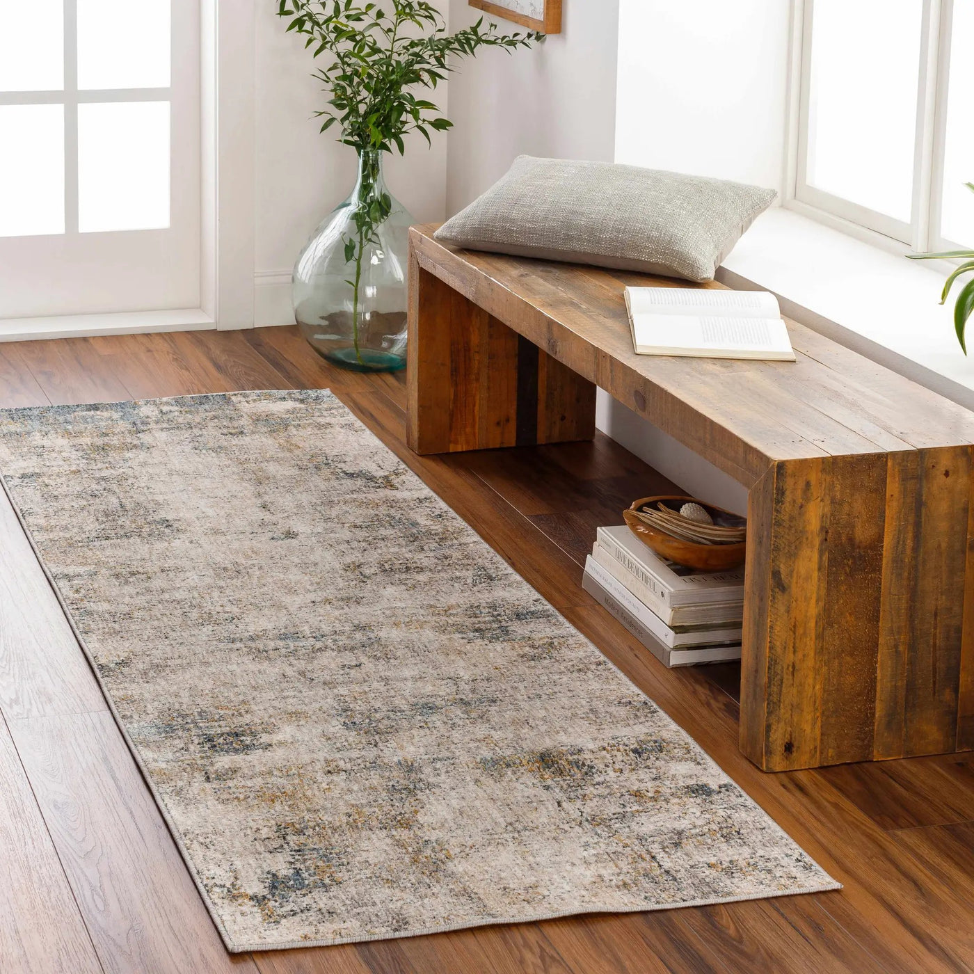 Odell Abstract Luxe Fringe Rug - Clearance by Boutique Rugs