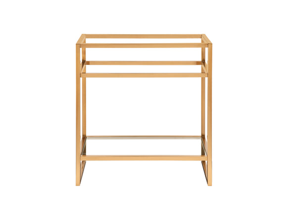 James Martin Boston 31.5" Console Base, Radiant Gold