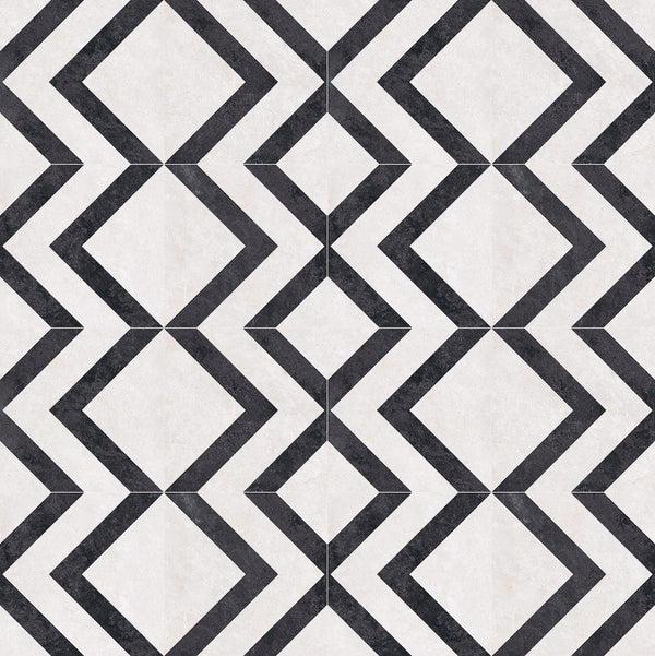 Offroad Deco Arrow Honed Stone Look Porcelain Tiles 24x24, several pieces laid together