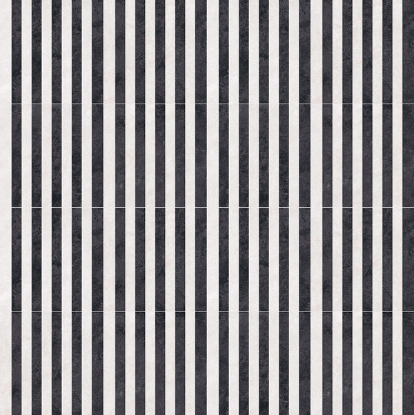 Offroad Deco Stria Honed Stone Look Porcelain Tiles 24x24, several pieces laid together