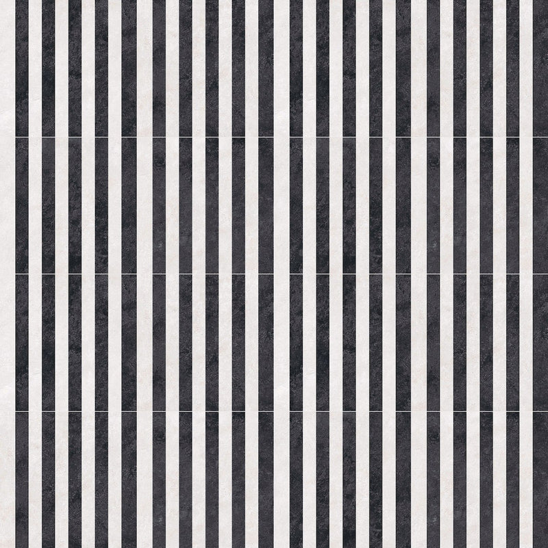 Offroad Deco Stria Honed Stone Look Porcelain Tiles 24x24, several pieces laid together