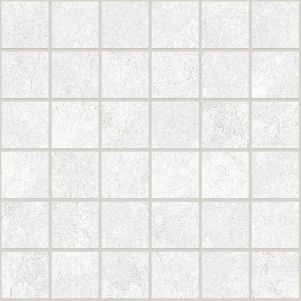 Offroad White Desert Honed 2x2 Stone Look Porcelain Mosaics 12x12
