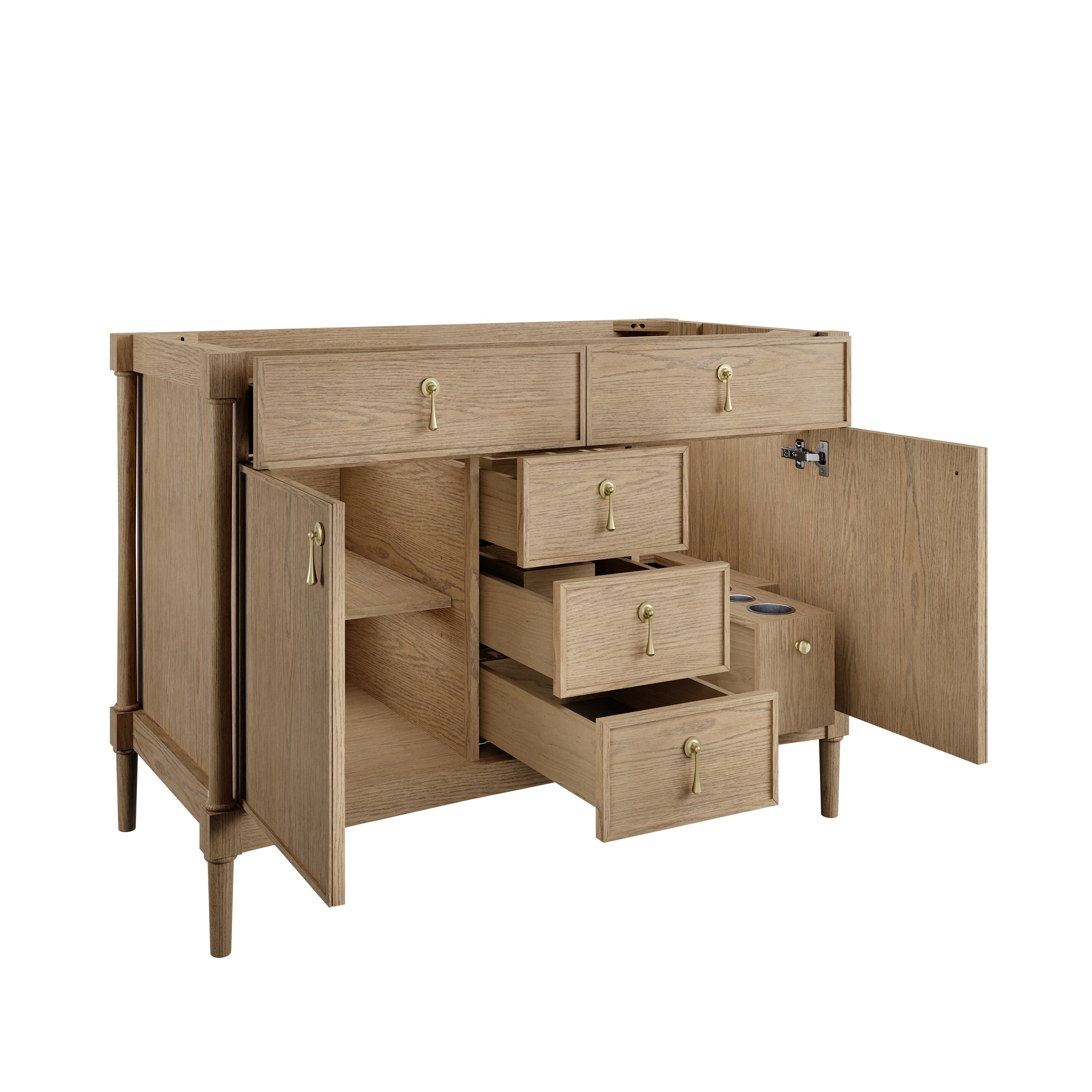 James Martin Kinnsden 48" Single Bathroom Vanity, Weathered Oak by James Martin