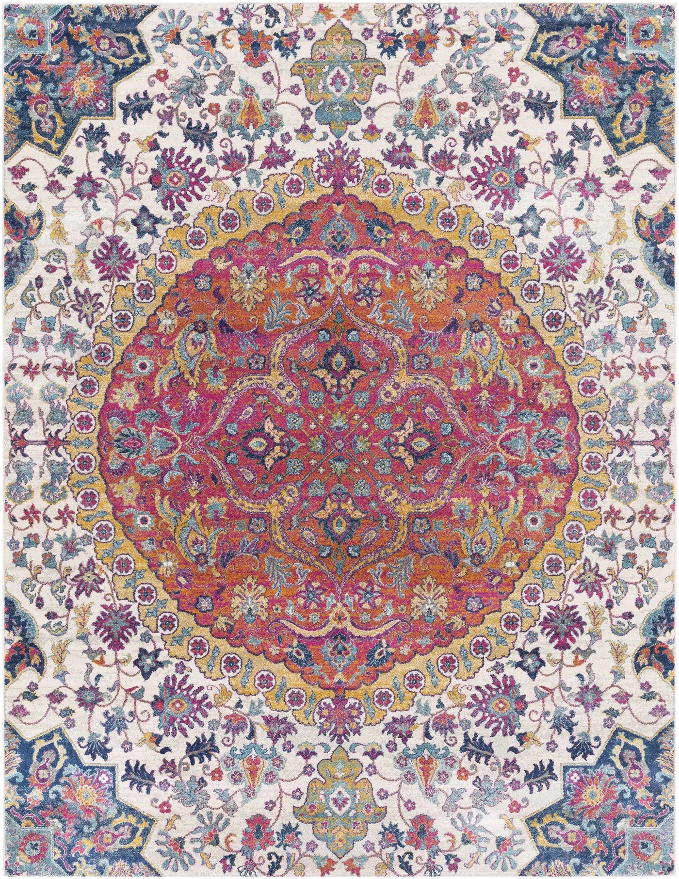 Burgandy Ojus Area Rug - Clearance by Boutique Rugs