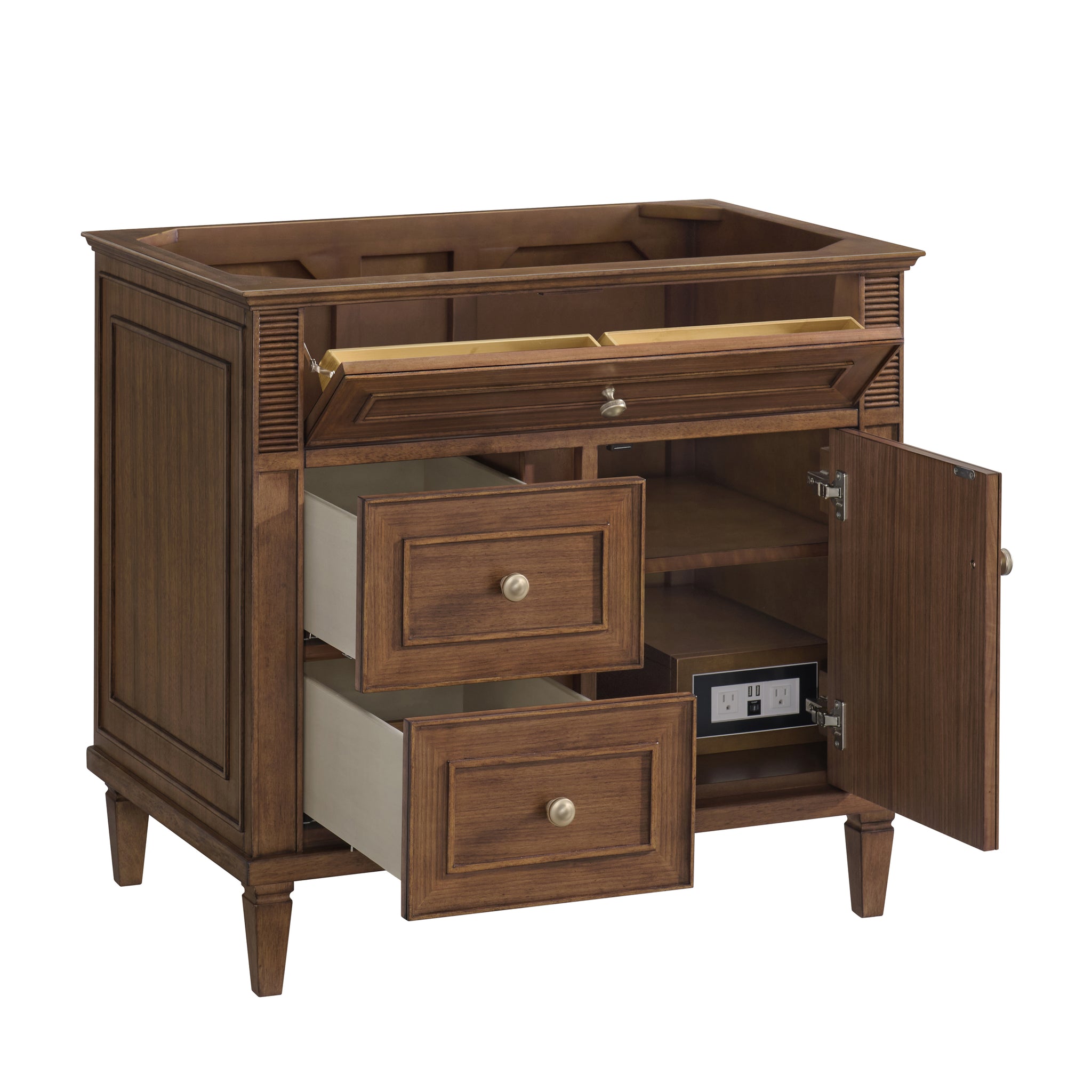James Martin Lorelai 36" Single Bathroom Vanity, Mid-Century Walnut by James Martin