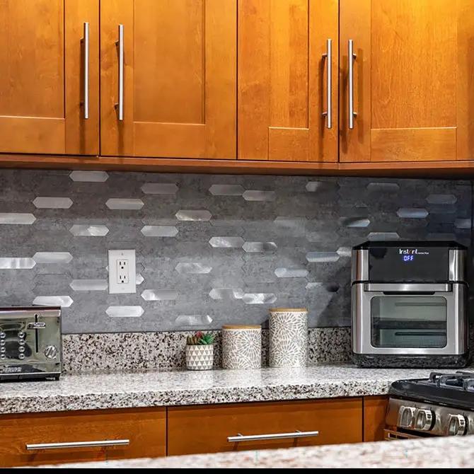 Gray 12x12 Honed Brick PVC Peel & Stick Tile (10 pack, 10 sq ft/case) by Apollo Tile