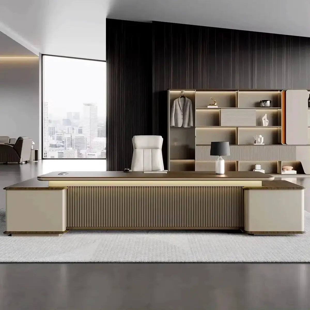 Sussex · Grand L-Shaped Executive Desk by Arc Grove