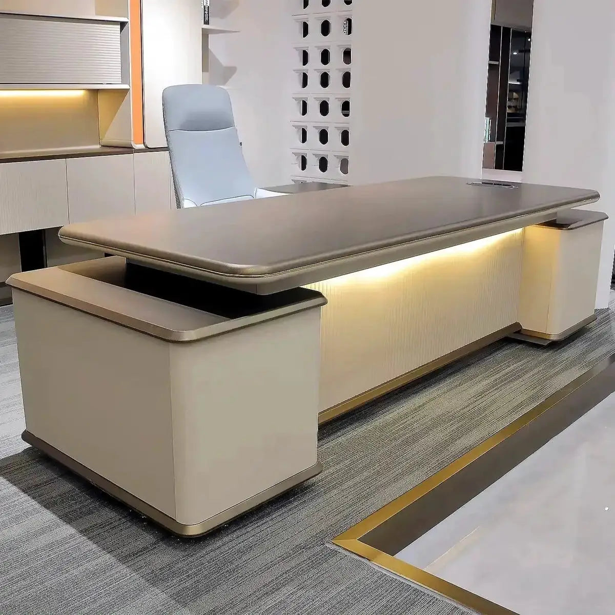 Sussex · Grand L-Shaped Executive Desk by Arc Grove