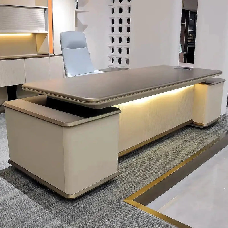 Sussex · Grand L-Shaped Executive Desk by Arc Grove