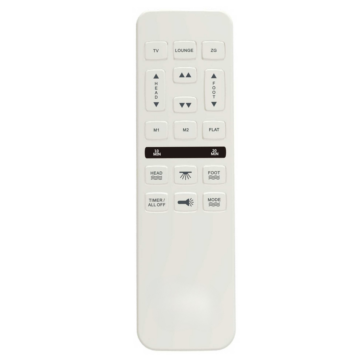 Full Adjustable Bed Base with Massage and USB Ports - Blue-Gray, photo 2 of 5