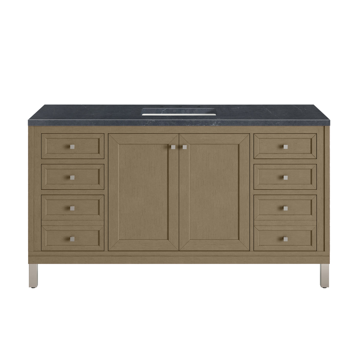 James Martin Chicago 60" Single Bathroom Vanity, Walnut Whisper by James Martin