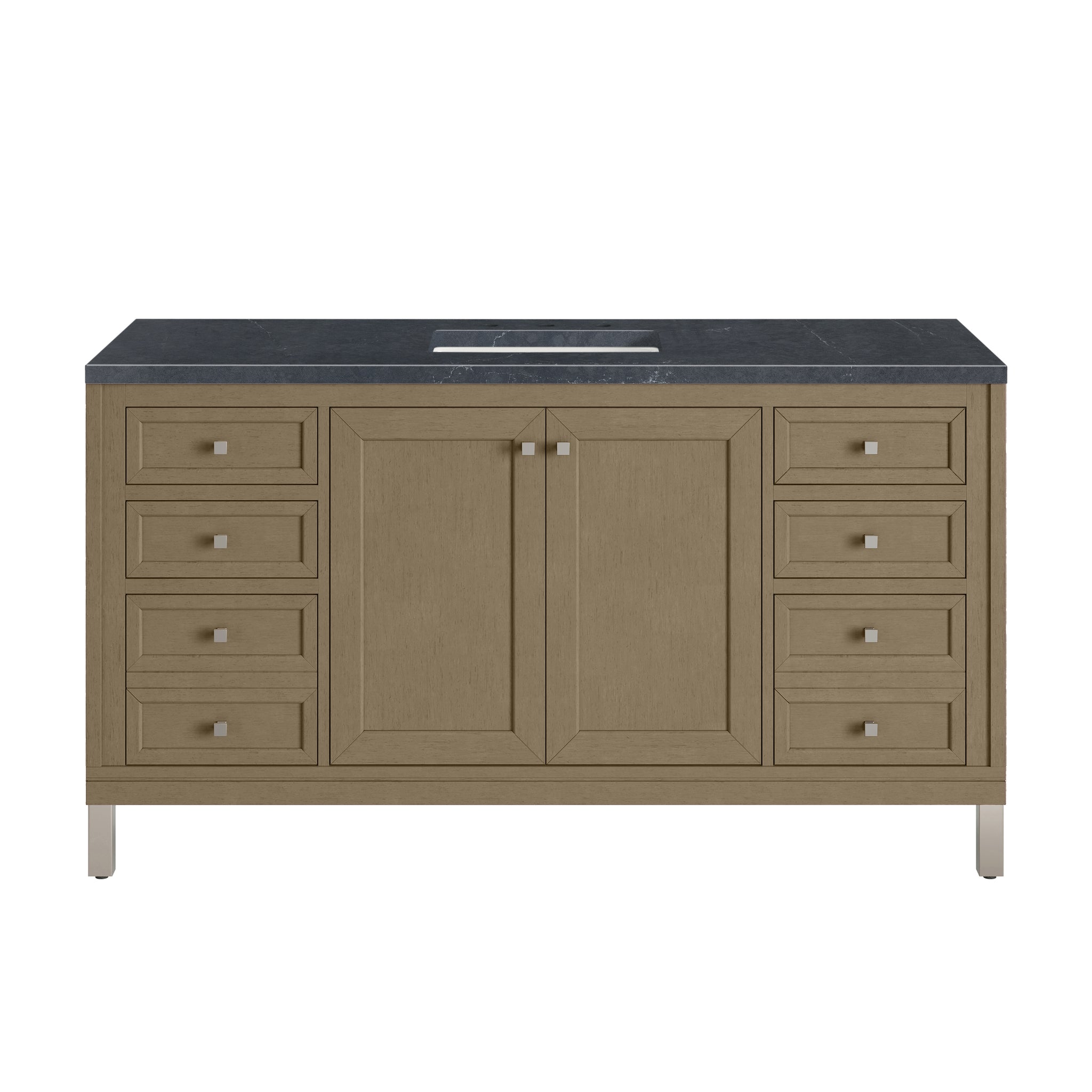 James Martin Chicago 60" Single Bathroom Vanity, Walnut Whisper by James Martin