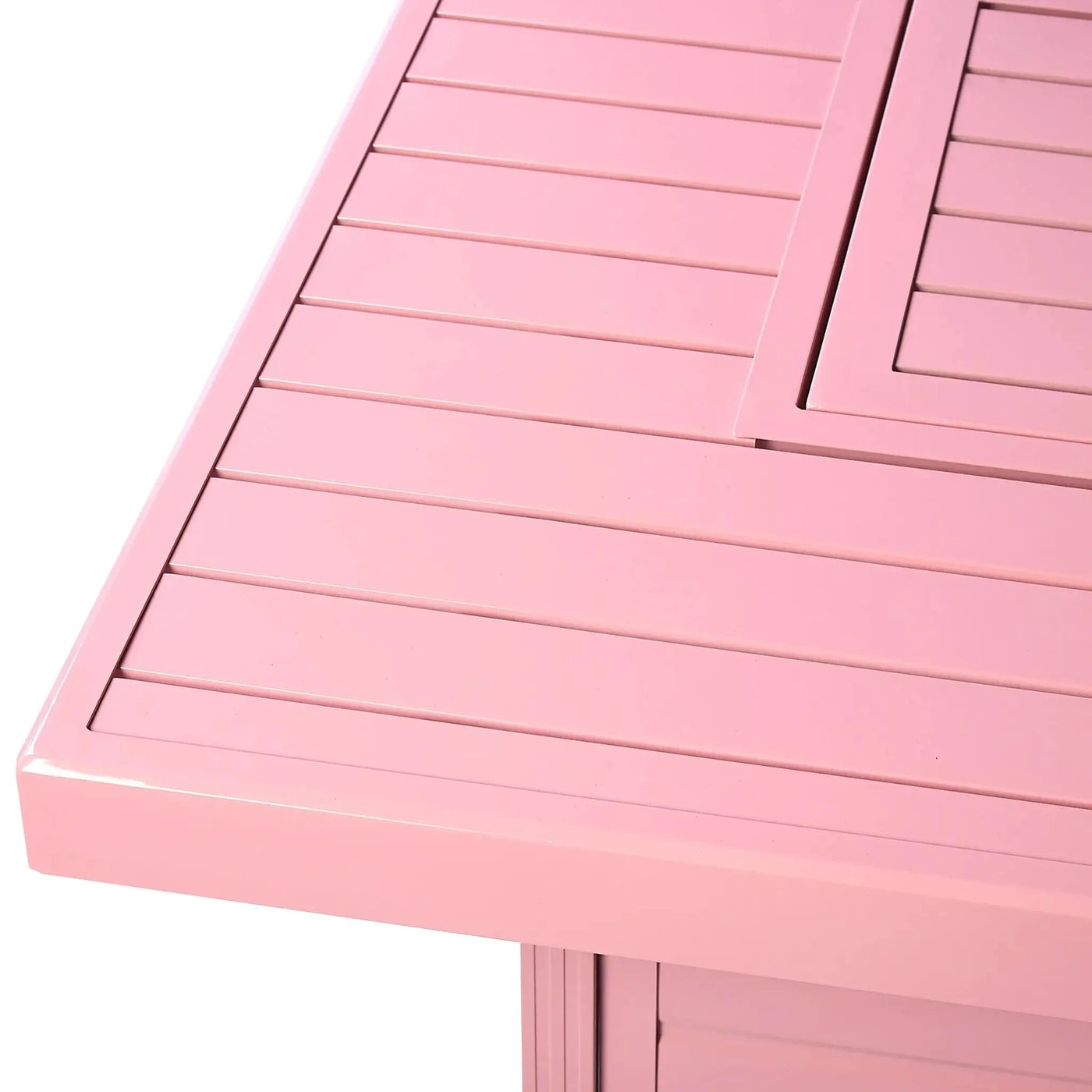 Aluminum 48-in Rectangular Propane Fire Table, Beads, Covers and Lid by Sharicks