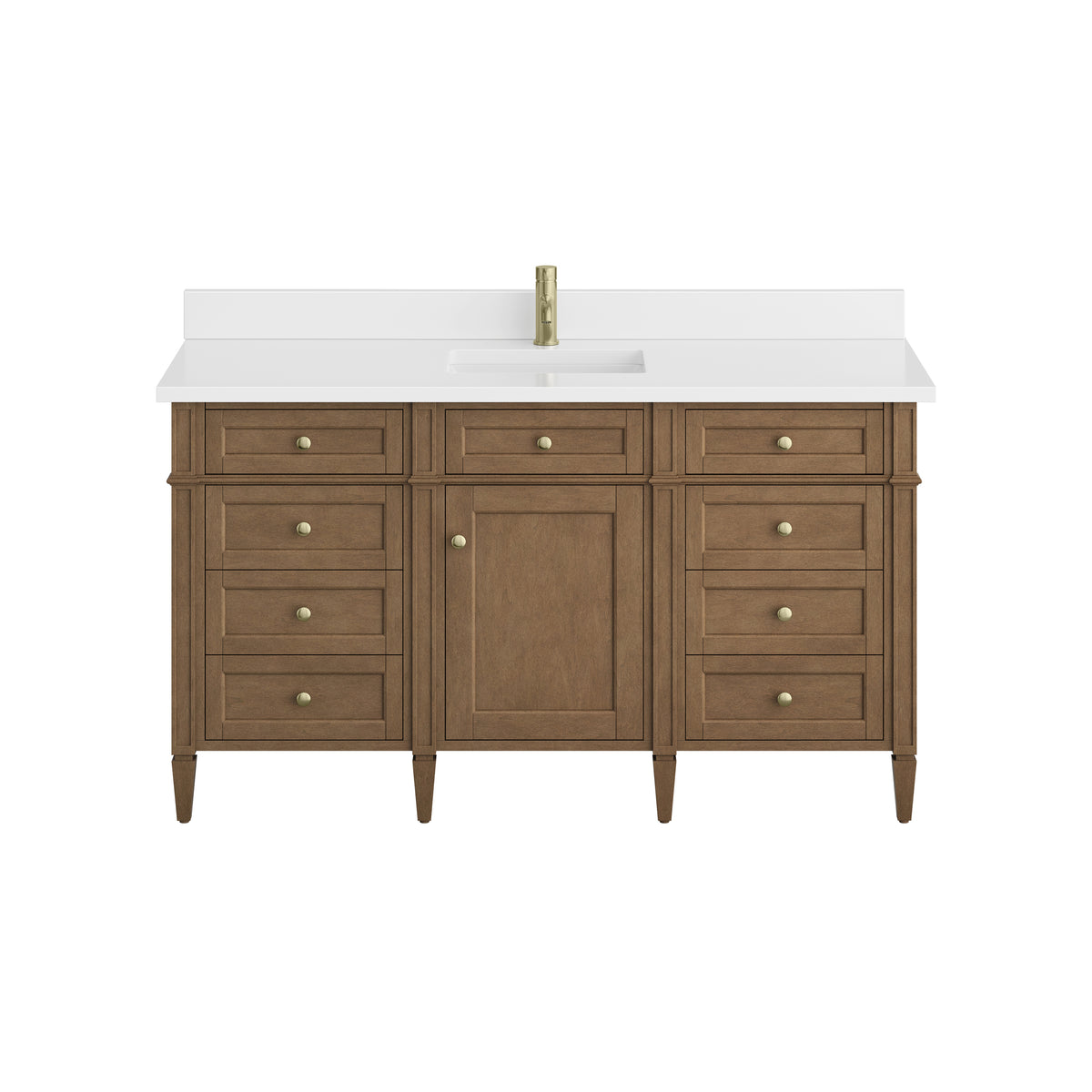 James Martin Brittany 60" Single Bathroom Vanity, Pecan, view 39