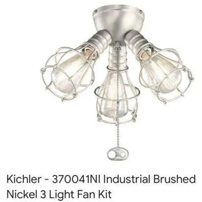 Kichler Lighting LED Industrial 3-Light Fixture Brushed Nickel by Selzalot