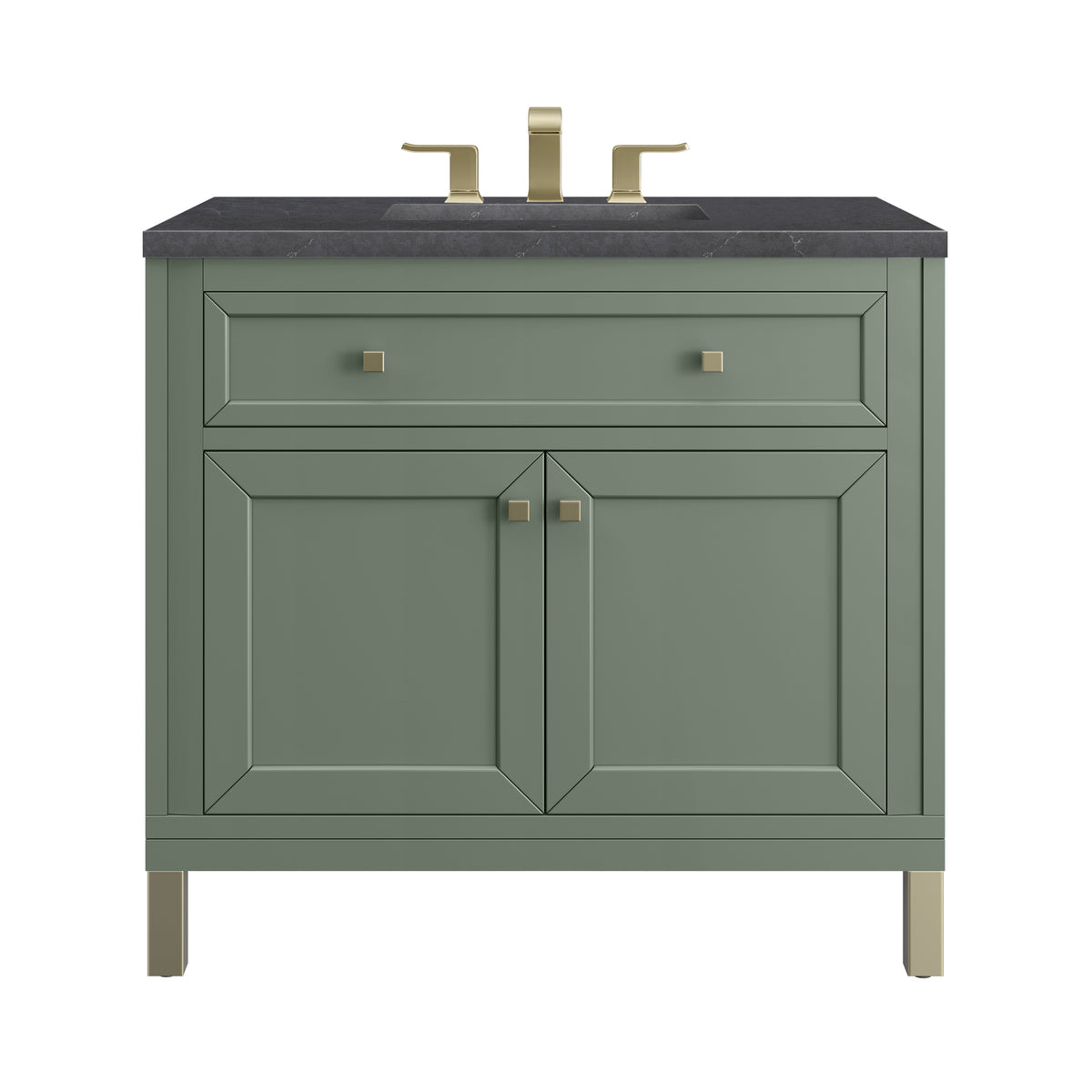 James Martin Chicago 36" Single Bathroom Vanity, Smokey Celadon, view 26