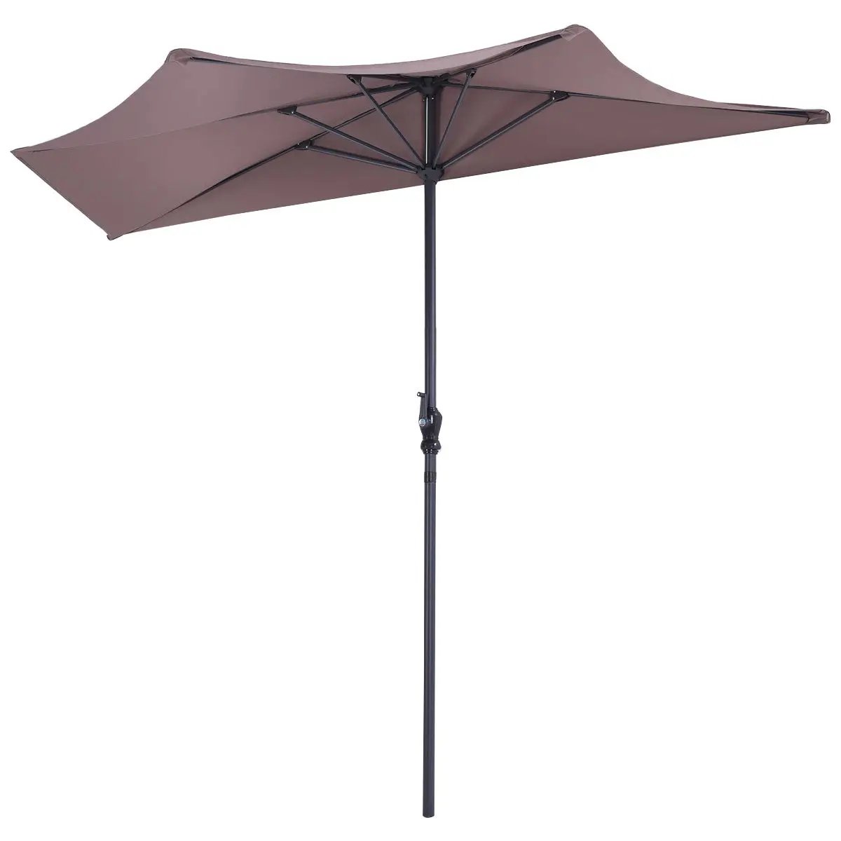 9Ft Patio Bistro Half Round Umbrella by DirectDeals