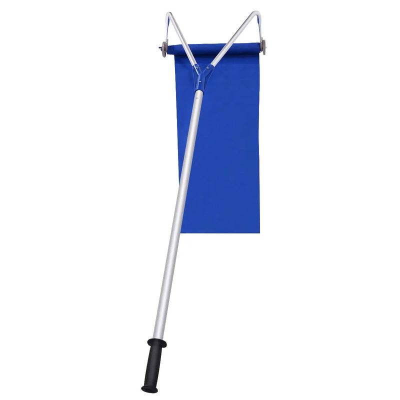 21 Feet Adjustable Aluminium Snow Roof Rake with Wheels and Oxford Slide by DirectDeals