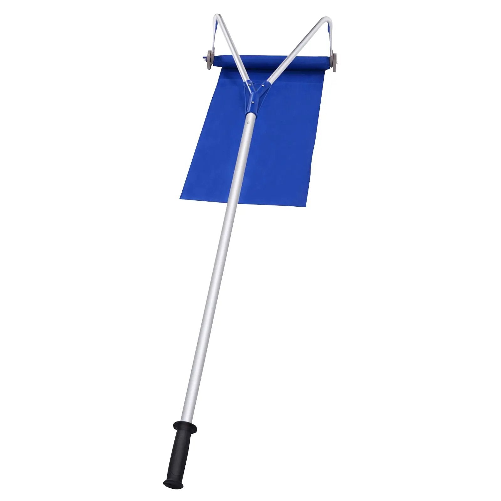 21 Feet Adjustable Aluminium Snow Roof Rake with Wheels and Oxford Slide by DirectDeals