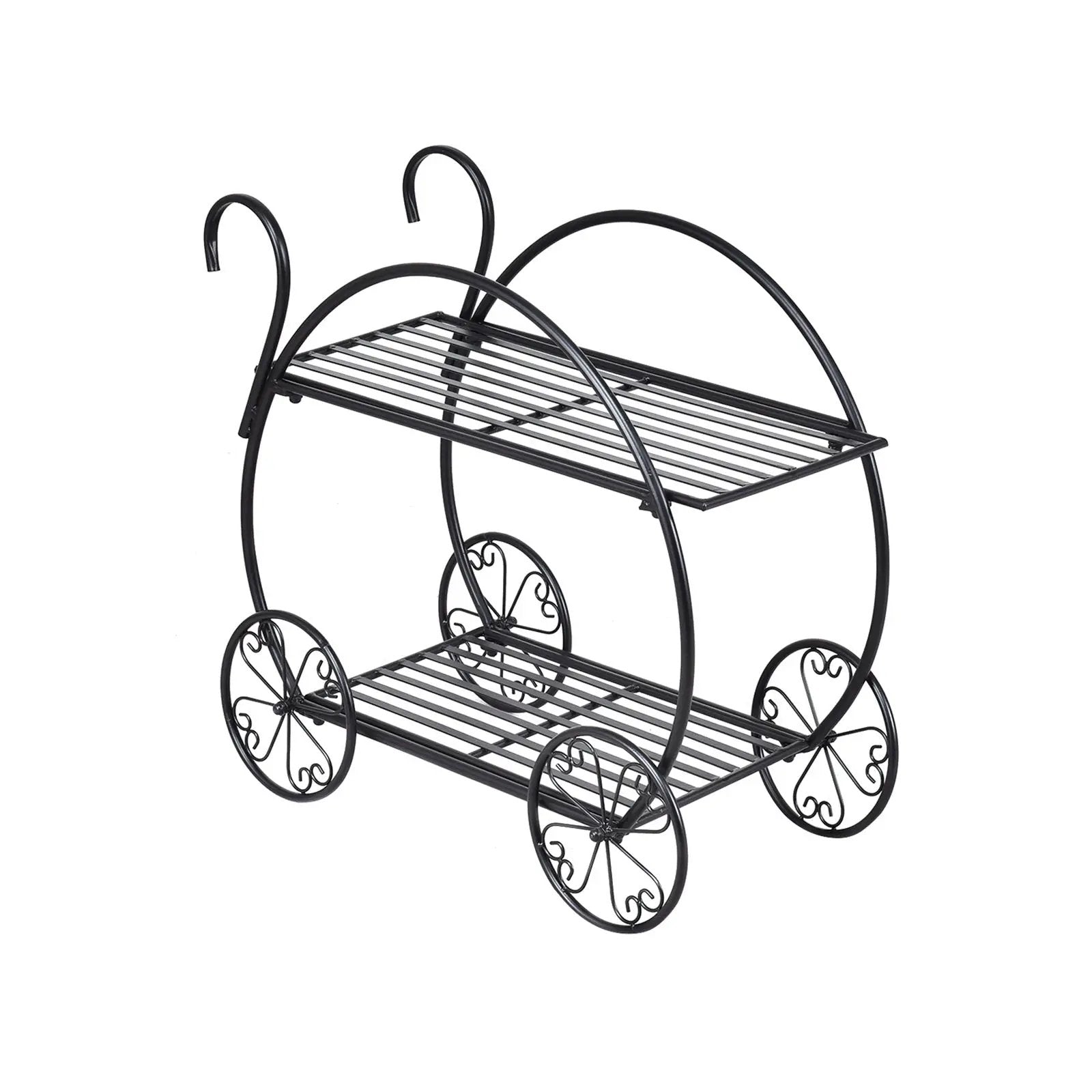 Heavy Duty Metal Flower Cart Plant Stand by DirectDeals